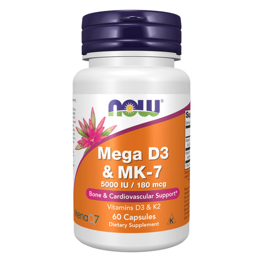 NOW MEGA D-3 & MK-7 – 60 VCAPS