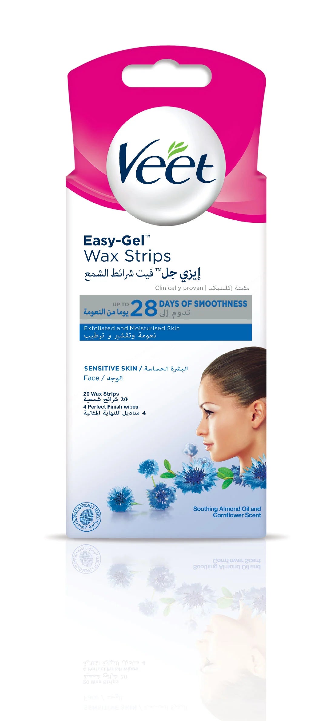 VEET FACE WAX STRIPS 16 WAX