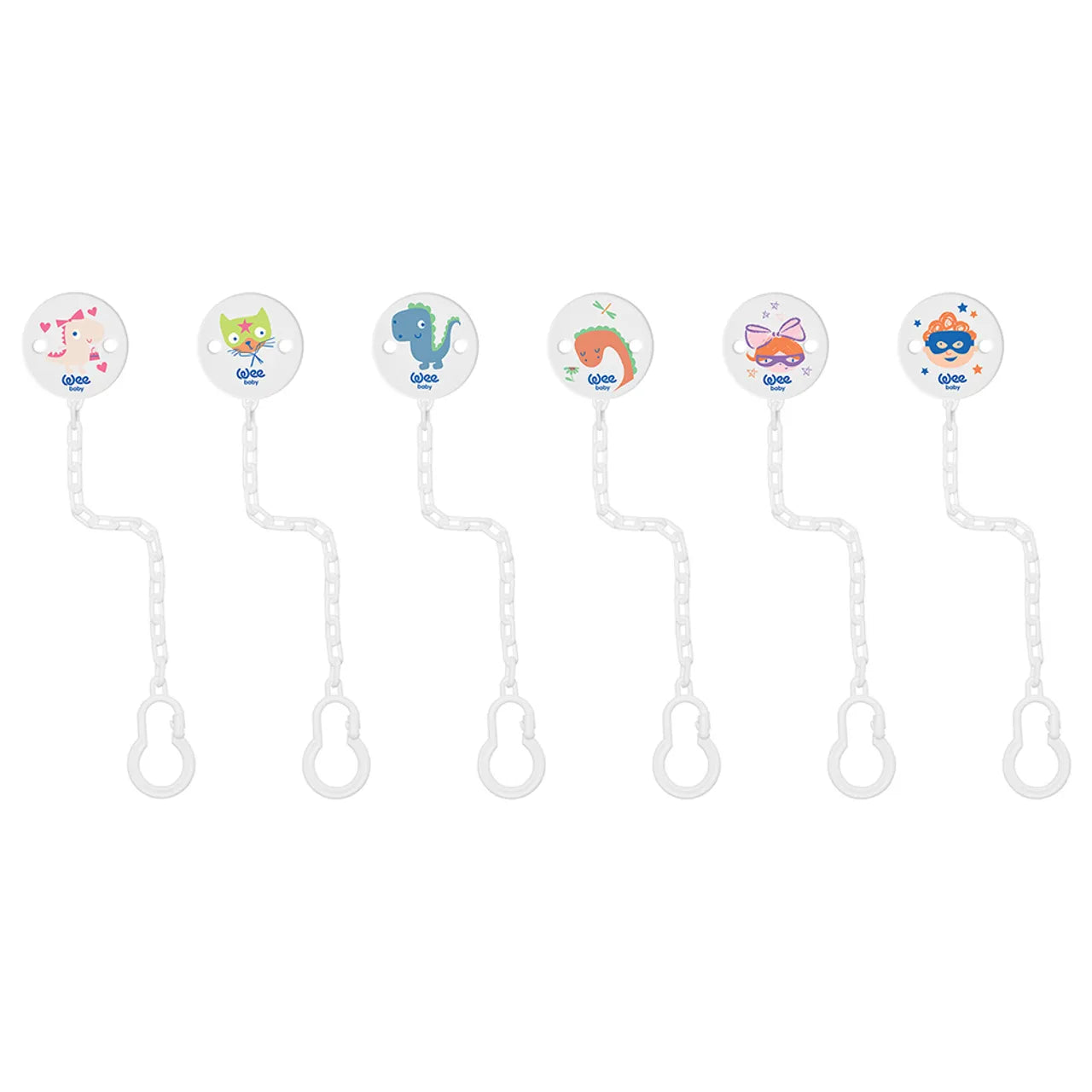 WEE BABY PATTERNED SOOTHER CHAIN