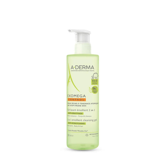 A-DERMA EXOMEGA CONTROL 2IN1  EMOLLIENT FOAMING GEL 500ML