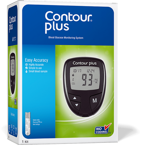 CONTOUR PLUS BLOOD GLUCOSE MONITORING SYSTEM
