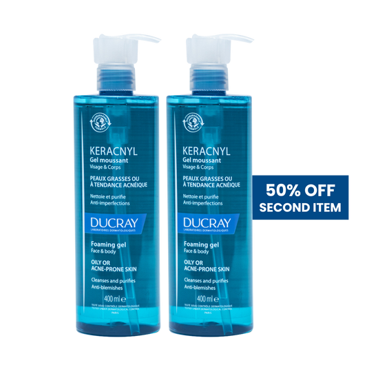 DUCRAY KERACNYL GEL MOUSSANT 400ML 50% ON 2ND