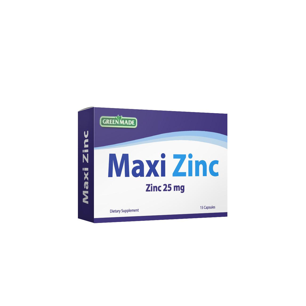 MAXI ZINC 15 CAPS 25MG