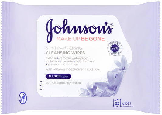JOHNSON MAKEUP BE GONE CLEANSING WIPES