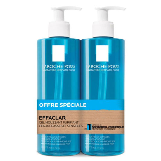 LA ROCHE POSAY EFFACLAR PURIFYING FOAMING GEL - SET OF 2x400ml