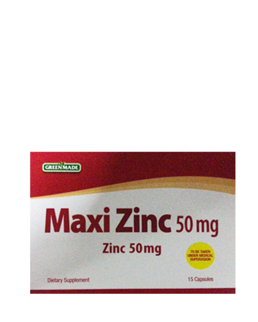 MAXI ZINC 15 CAPS 50MG