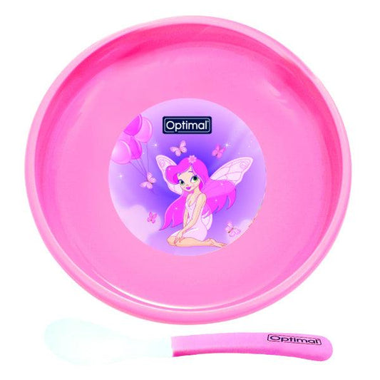 OPTIMAL NON-SLIP FEEDING DISH PINK