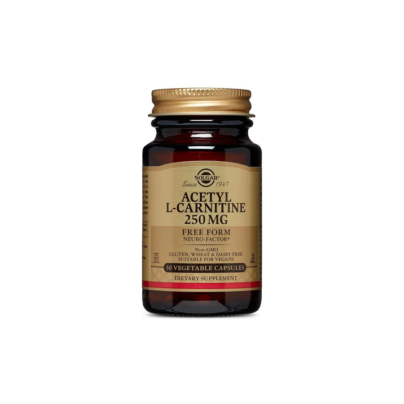 SOLGAR ACETYL-CARNITINE 250MG 30CAP