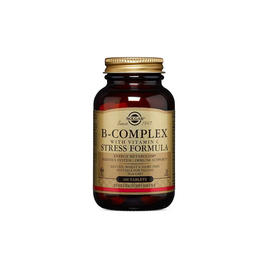 SOLGAR B-COMPLEX WITH VITAMIN C STRESS FORMULA 100CAPS