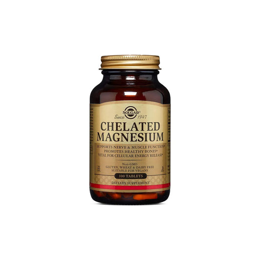 SOLGAR CHELATED MAGNESIUM 100 TAB