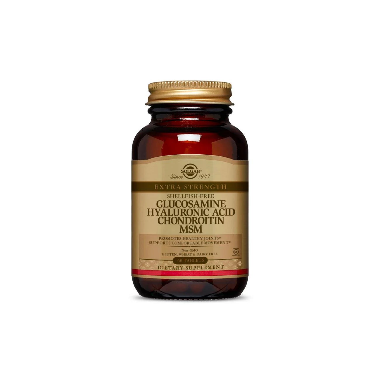 SOLGAR GLUCOSAMINE HYALURONIC ACID CHONDROITIN MSM 60TAB