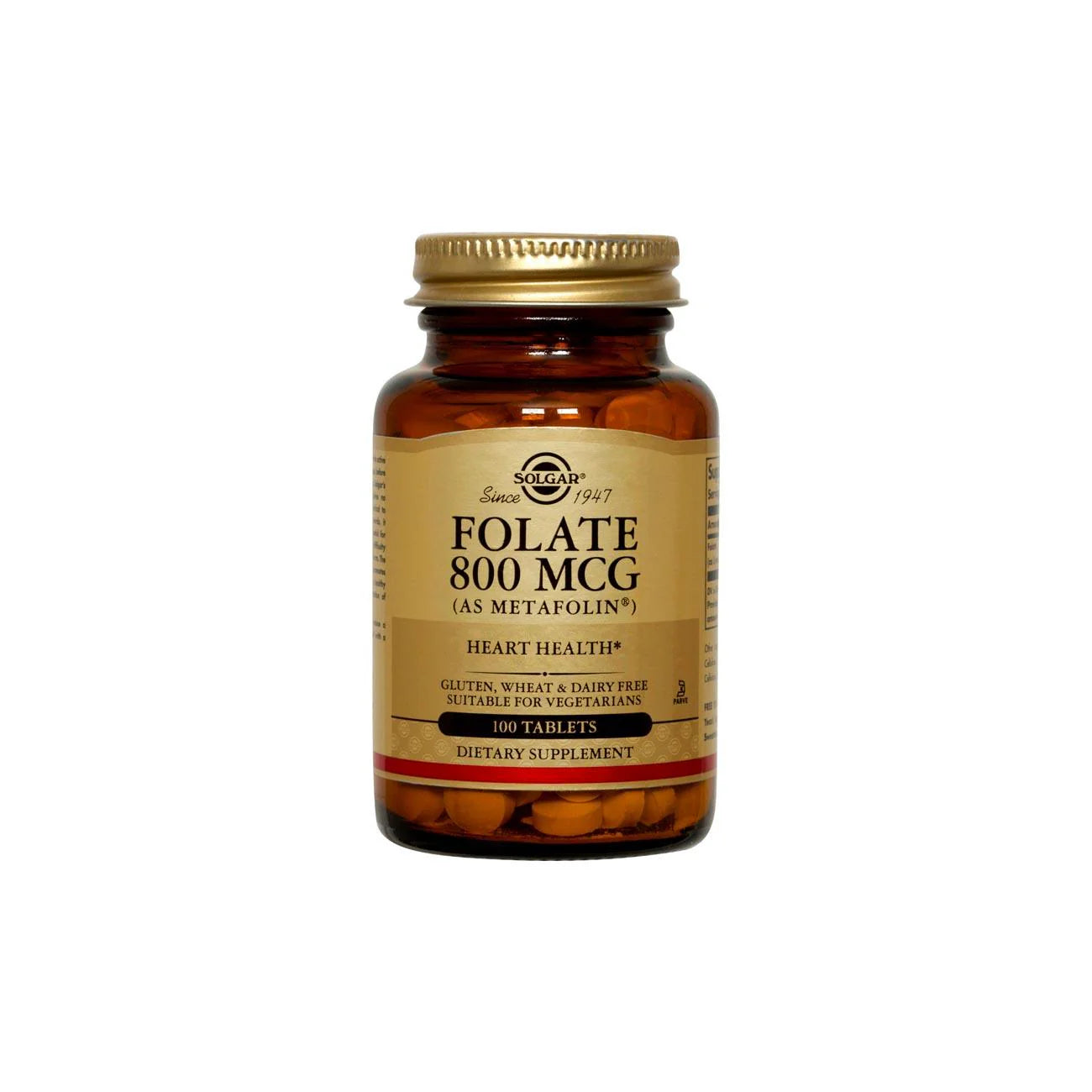SOLGAR AS METFOLIN 800MCG 100TAB