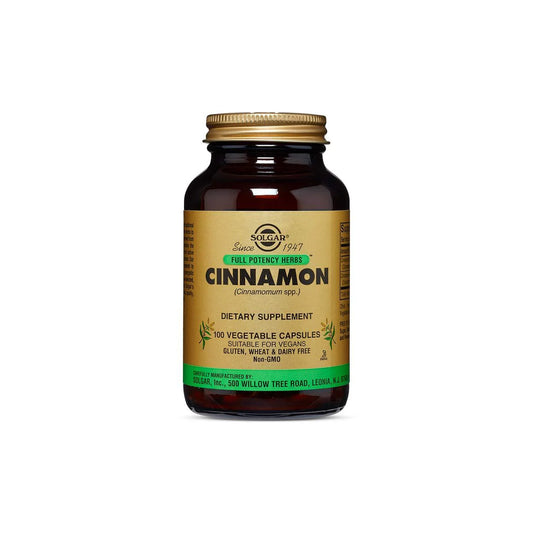 SOLGAR FULL POTENCY CINNAMON 100CAP