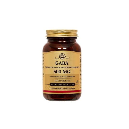 SOLGAR GABA 500MG 50 SOFTGELS