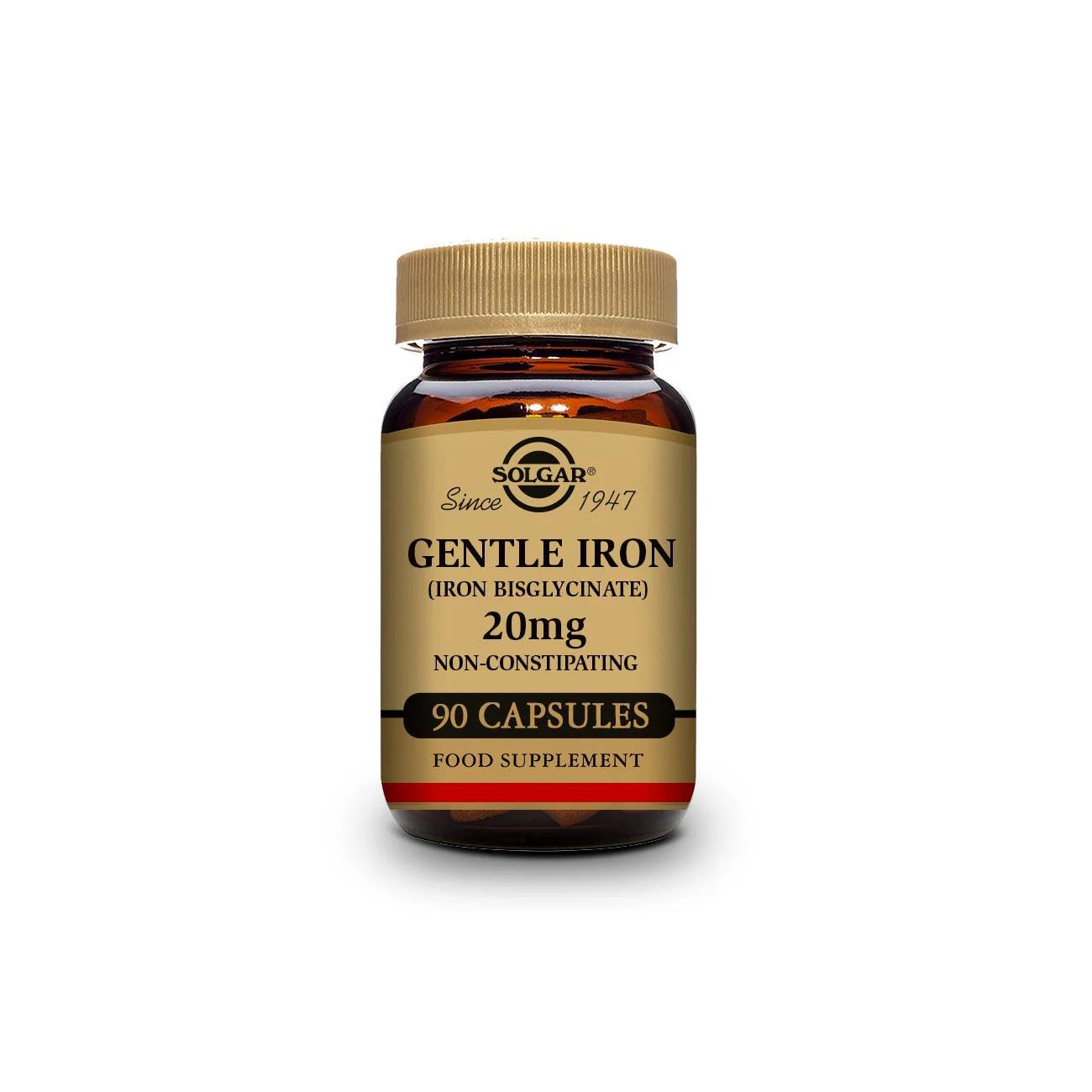 SOLGAR GENTLE IRON BISGLYCINATE 20MG 90CAP