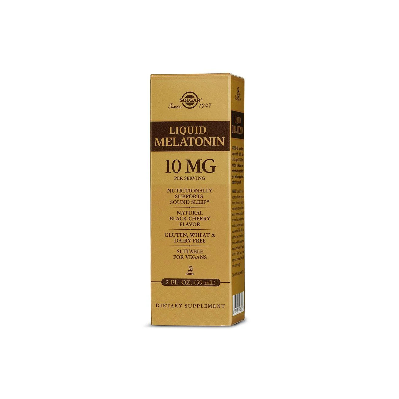 SOLGAR LIQUID MELATONIN 10MG NATURAL BLACK CHERRY FLAVOR 59ML