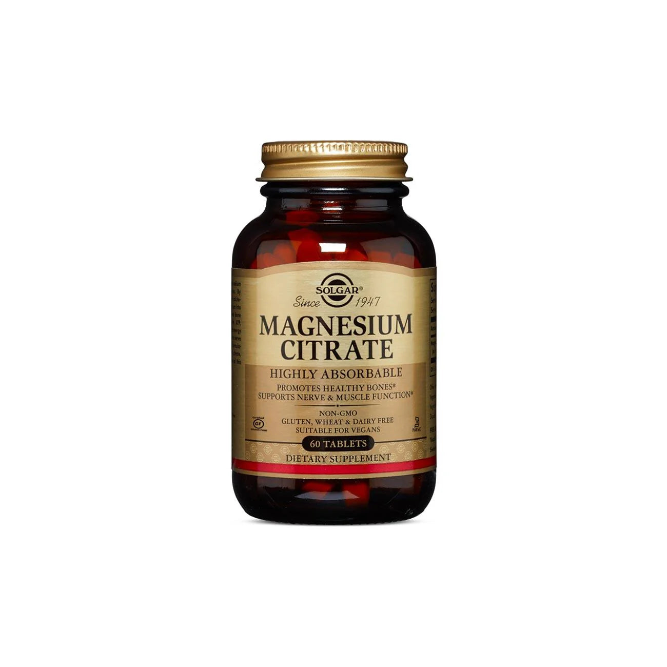 SOLGAR MAGNESIUM CITRATE -HIGHLY ABSORBABLE 60TAB