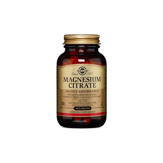 SOLGAR MAGNESIUM CITRATE -HIGHLY ABSORBABLE 60TAB