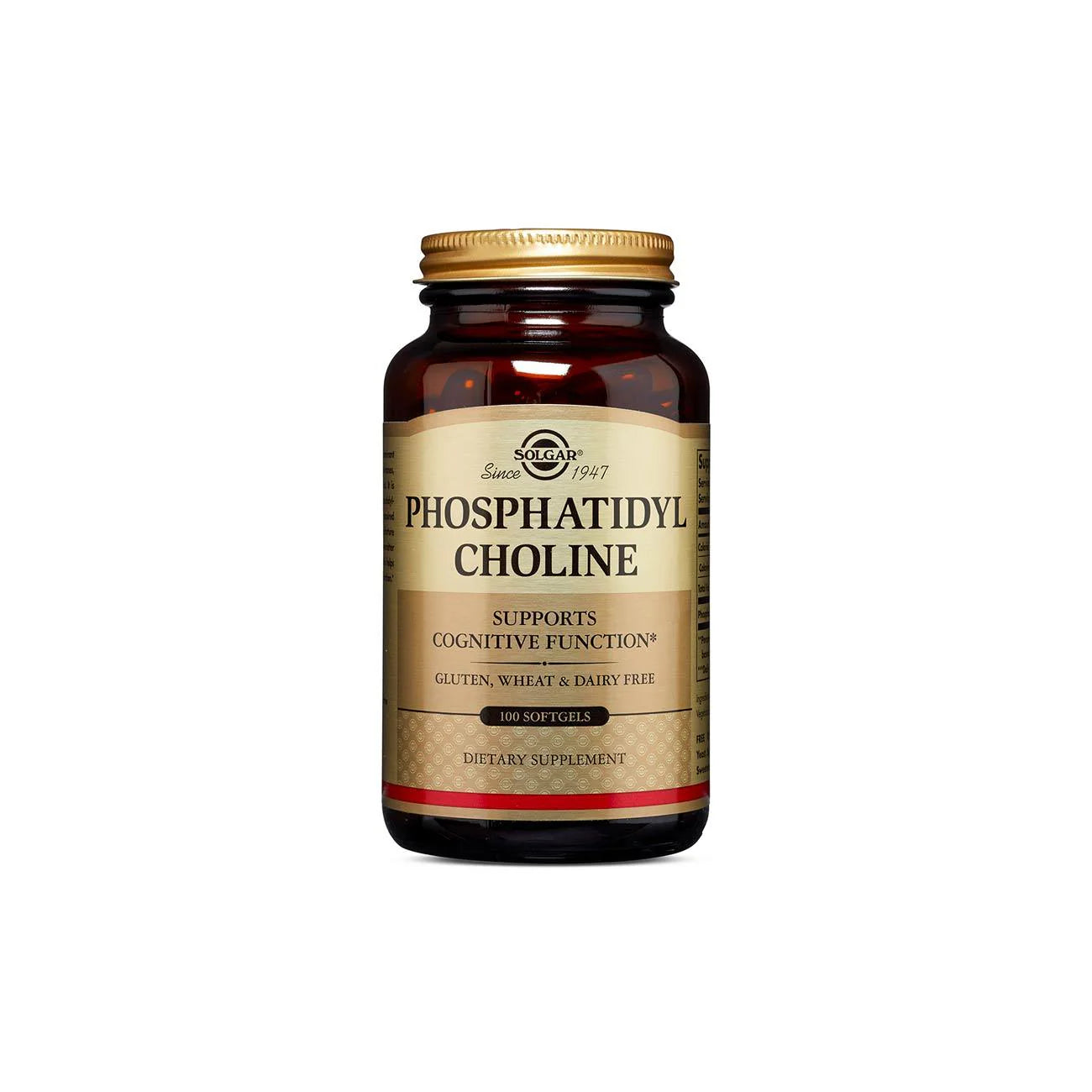 SOLGAR PHOSPHATIDYLCHOLINE 100 SOFTGELS