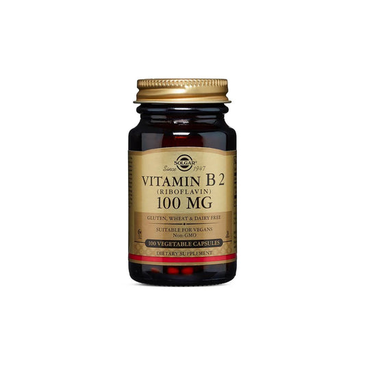 SOLGAR VITAMIN B2 RIBOFLAVIN 100MG 100CAP