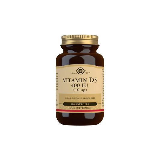 SOLGAR VITAMIN D3 10MG 100 SOFTGELS