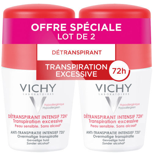 VICHY DEODORANT BILLE 72H INTENSIVE ANTIPERSPIRANT - SET OF 2x50ml